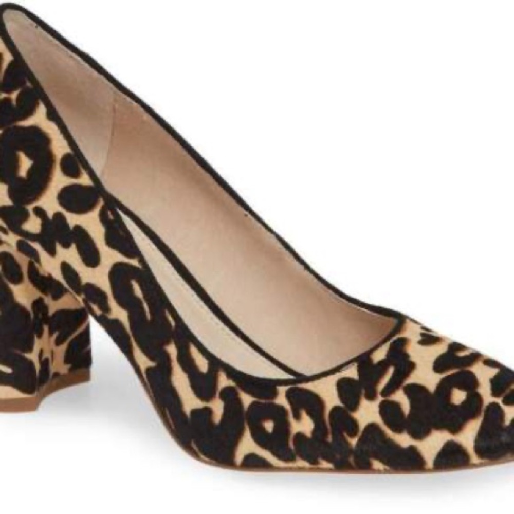 Louise et Cie Jalzy block heel cheetah pump.